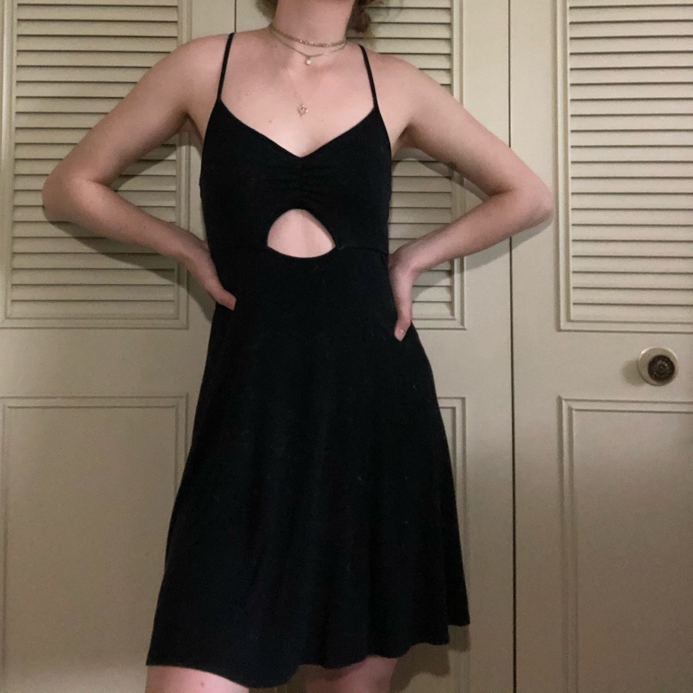 Black American Eagle Skater Dres